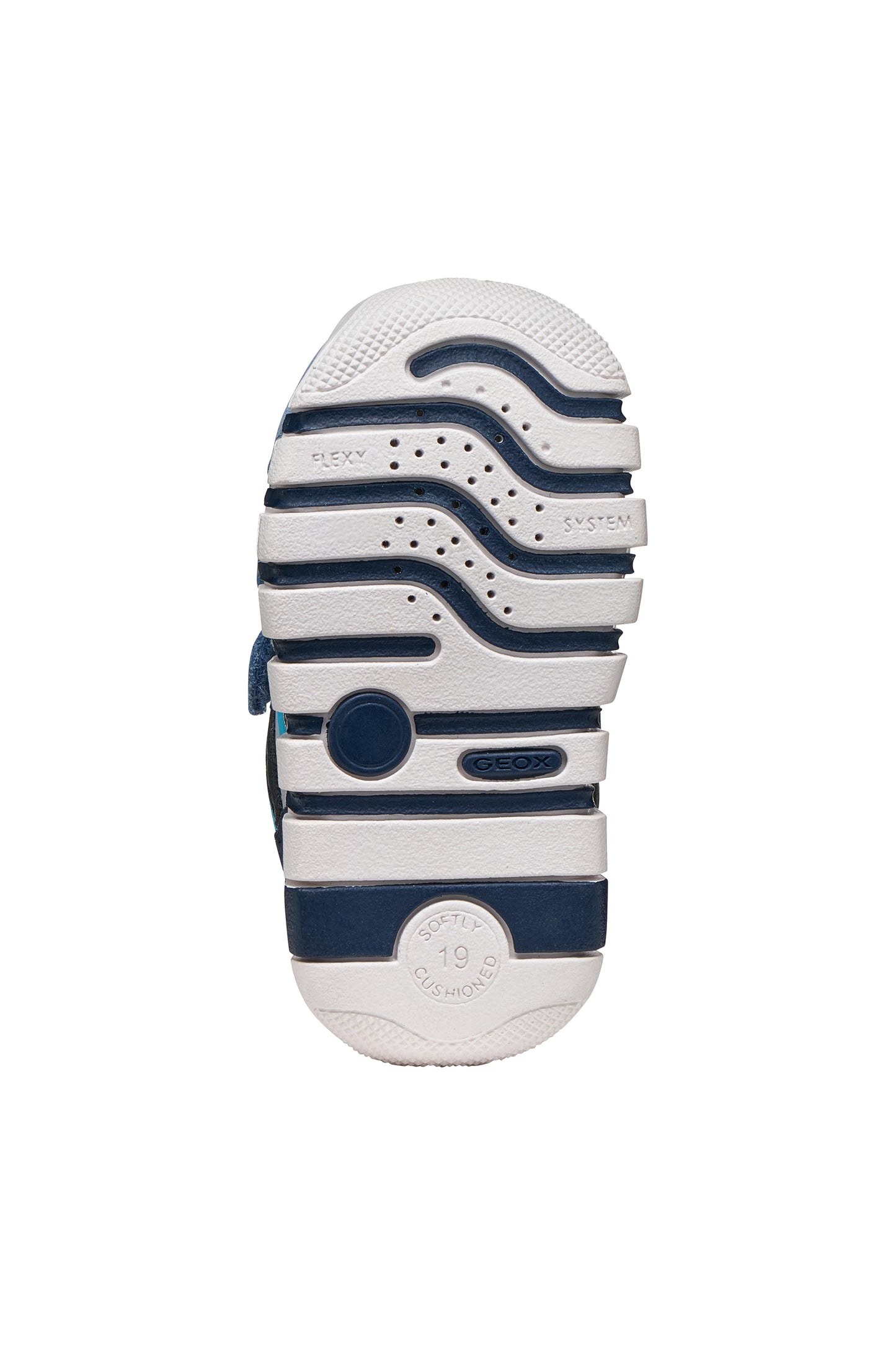 Geox Iupidoo Boys Blue Grey Trainer