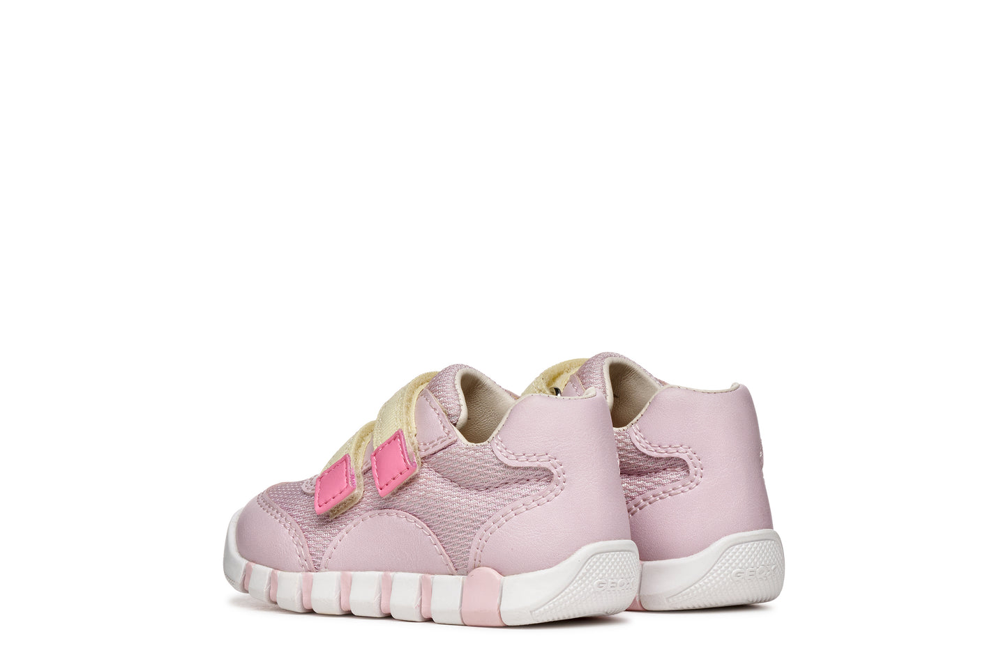 Geox Iupidoo Girls Pink Yellow Trainer