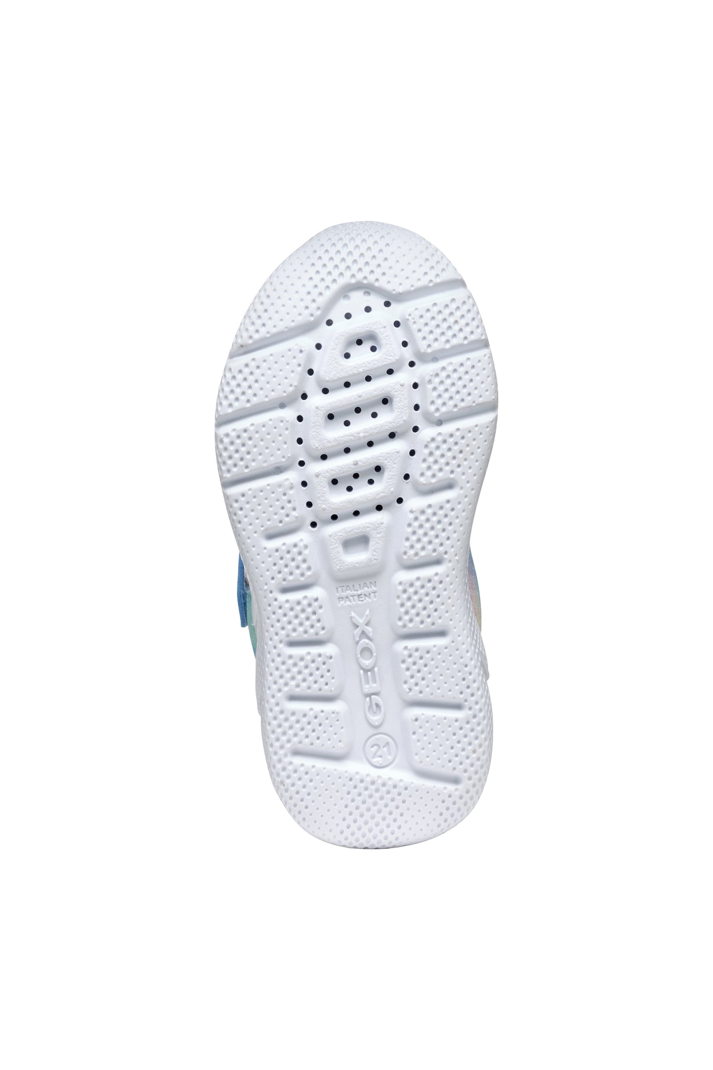 Geox Sprintye Girls Sky Blue Multicolour Trainer