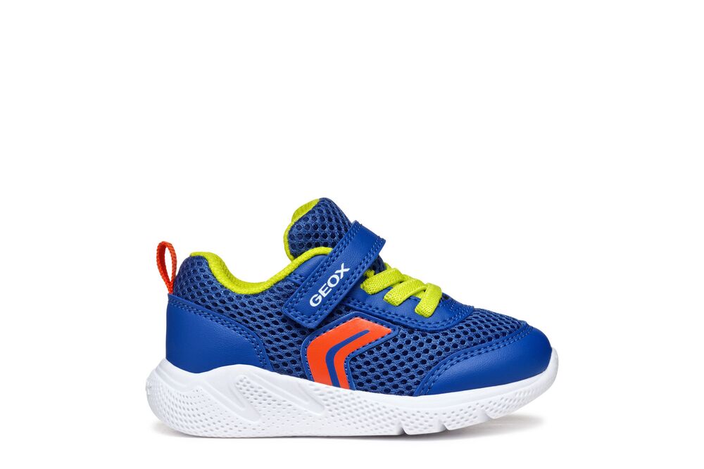 Geox Sprintye Boys Royal Blue Red Trainer
