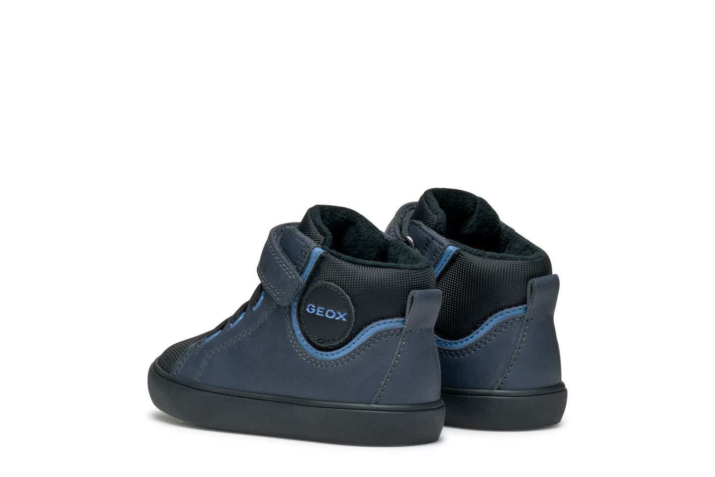 Geox Gisli Boys Navy Light Blue High Top Boot