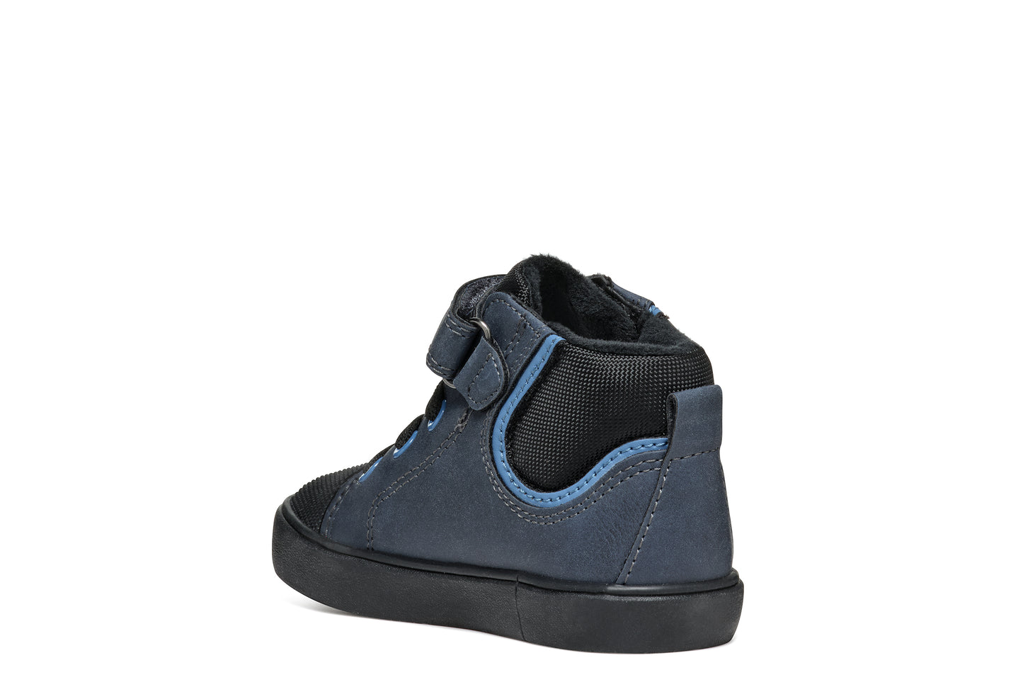 Geox Gisli Boys Navy Light Blue High Top Boot