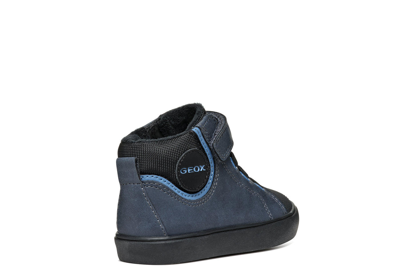 Geox Gisli Boys Navy Light Blue High Top Boot