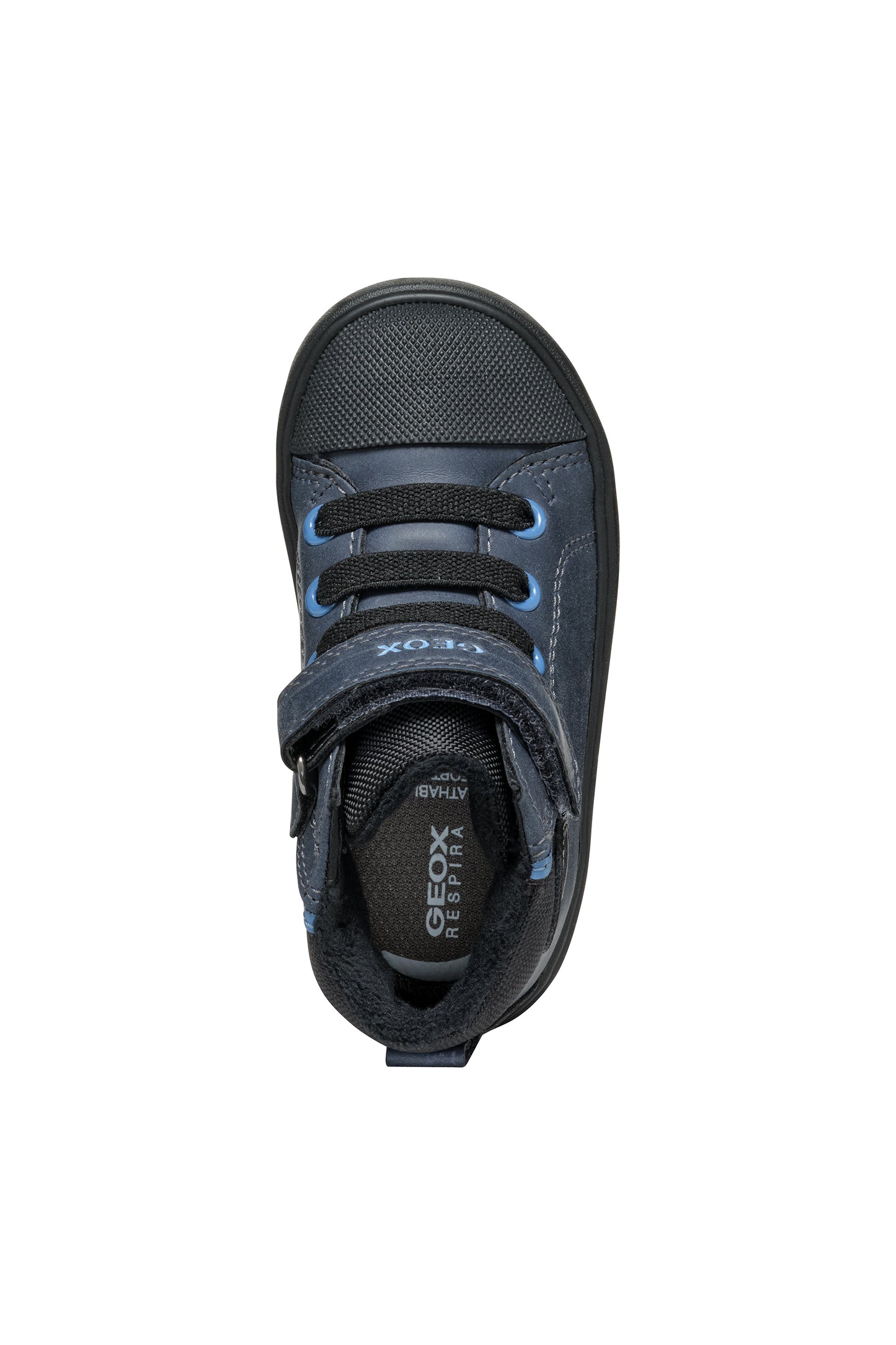 Geox Gisli Boys Navy Light Blue High Top Boot