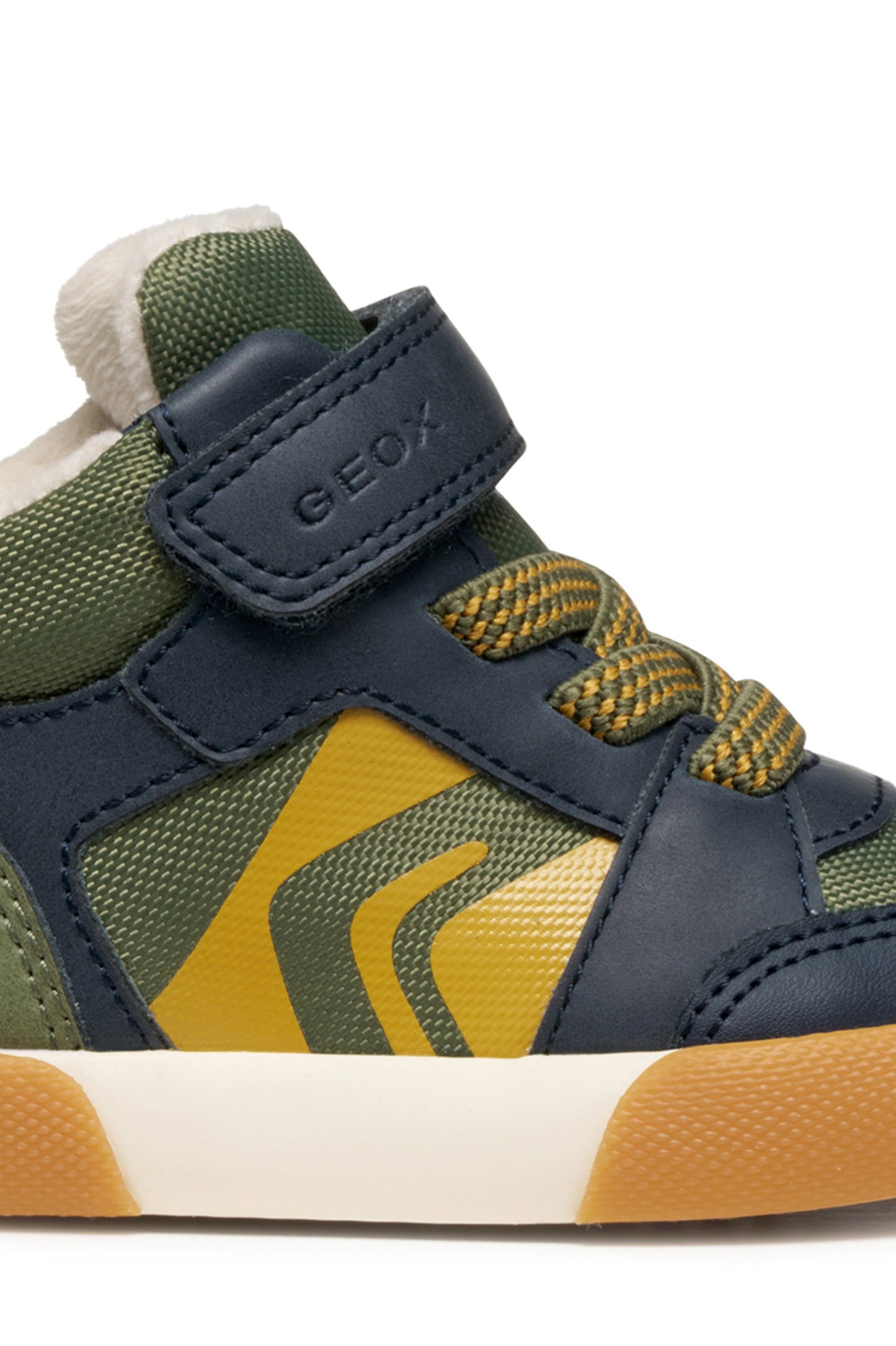Geox Gisli Infants Boys Green Navy High Top Boot