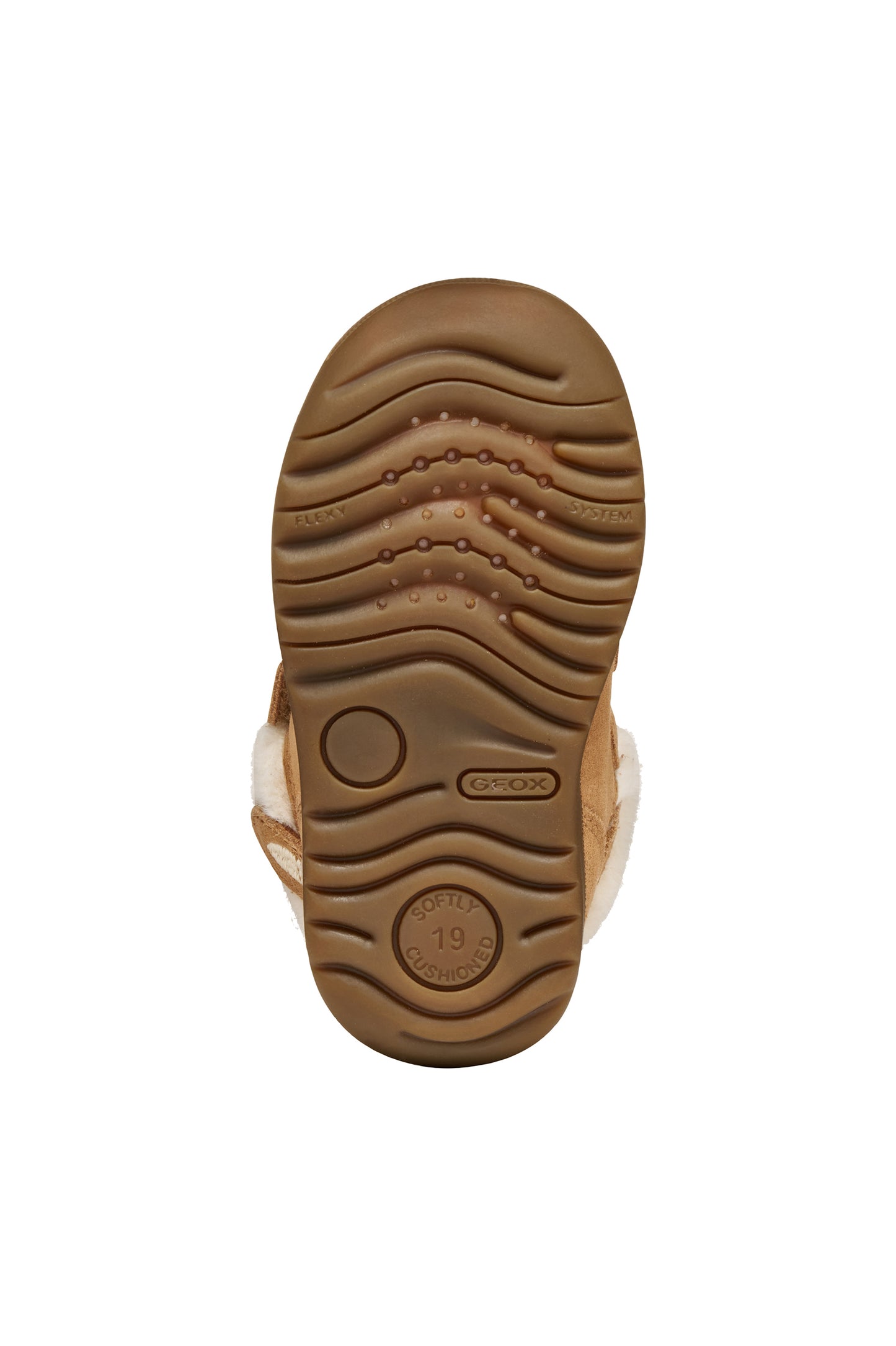 Geox Macchia Girls Whisky Brown Suede Ankle Boot