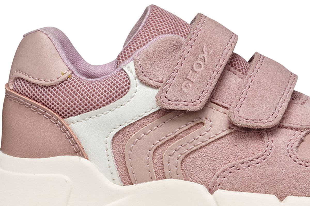 Geox Flexyper Mini Girls Old Rose Trainer