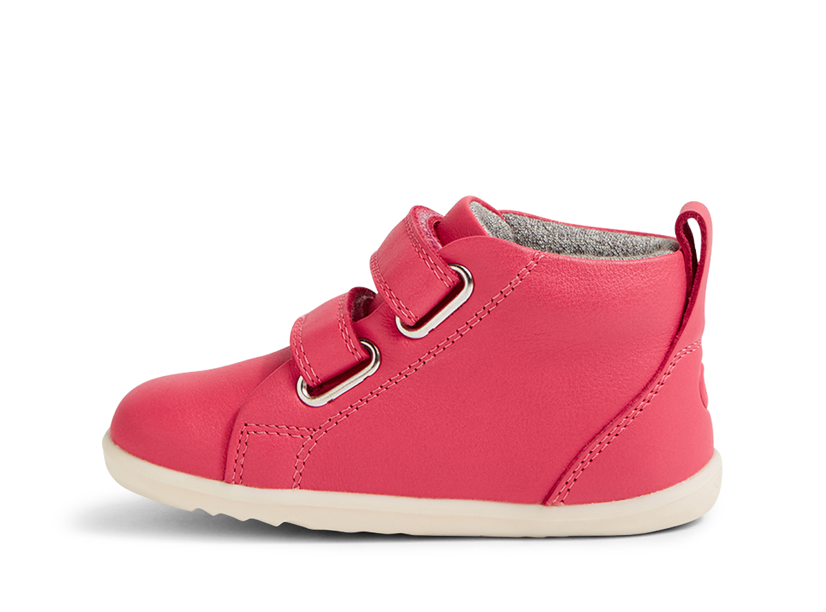 Bobux Grass Court High Step Up Girls Raspberry Boot