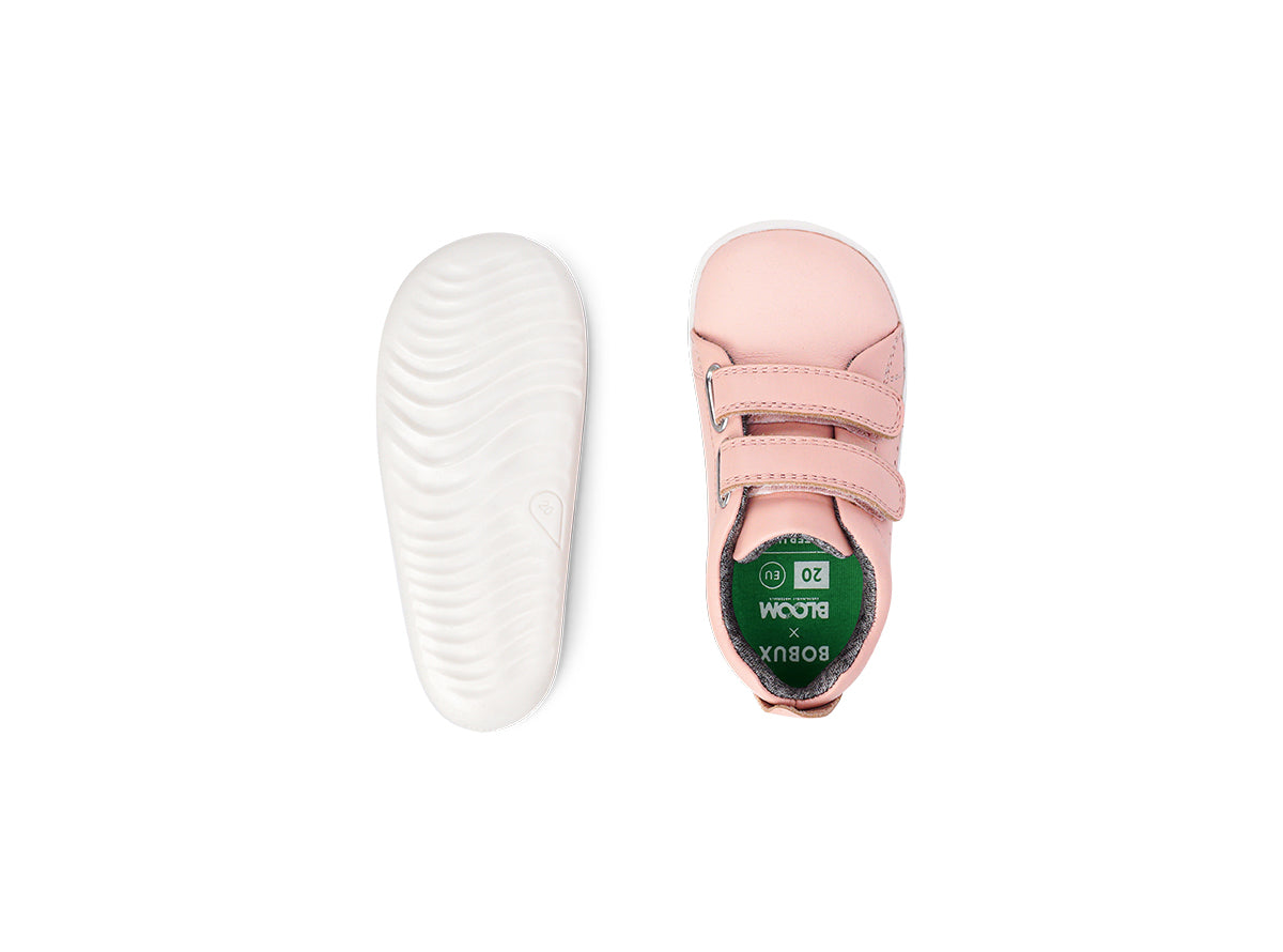 Bobux Grass Court Infants Girls Seashell Pink Trainer Shoe