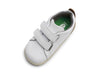 Bobux Grass Court Infants White Caramel Trainer Shoe
