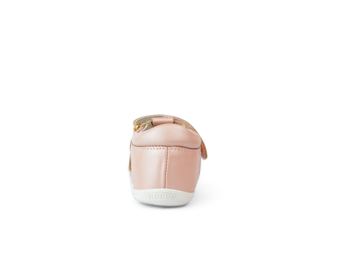Bobux Tropicana Girls Seashell Pink Shimmer Closed Toe Sandal