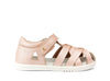 Bobux Tropicana Girls Seashell Shimmer Pink Closed Toe Sandal