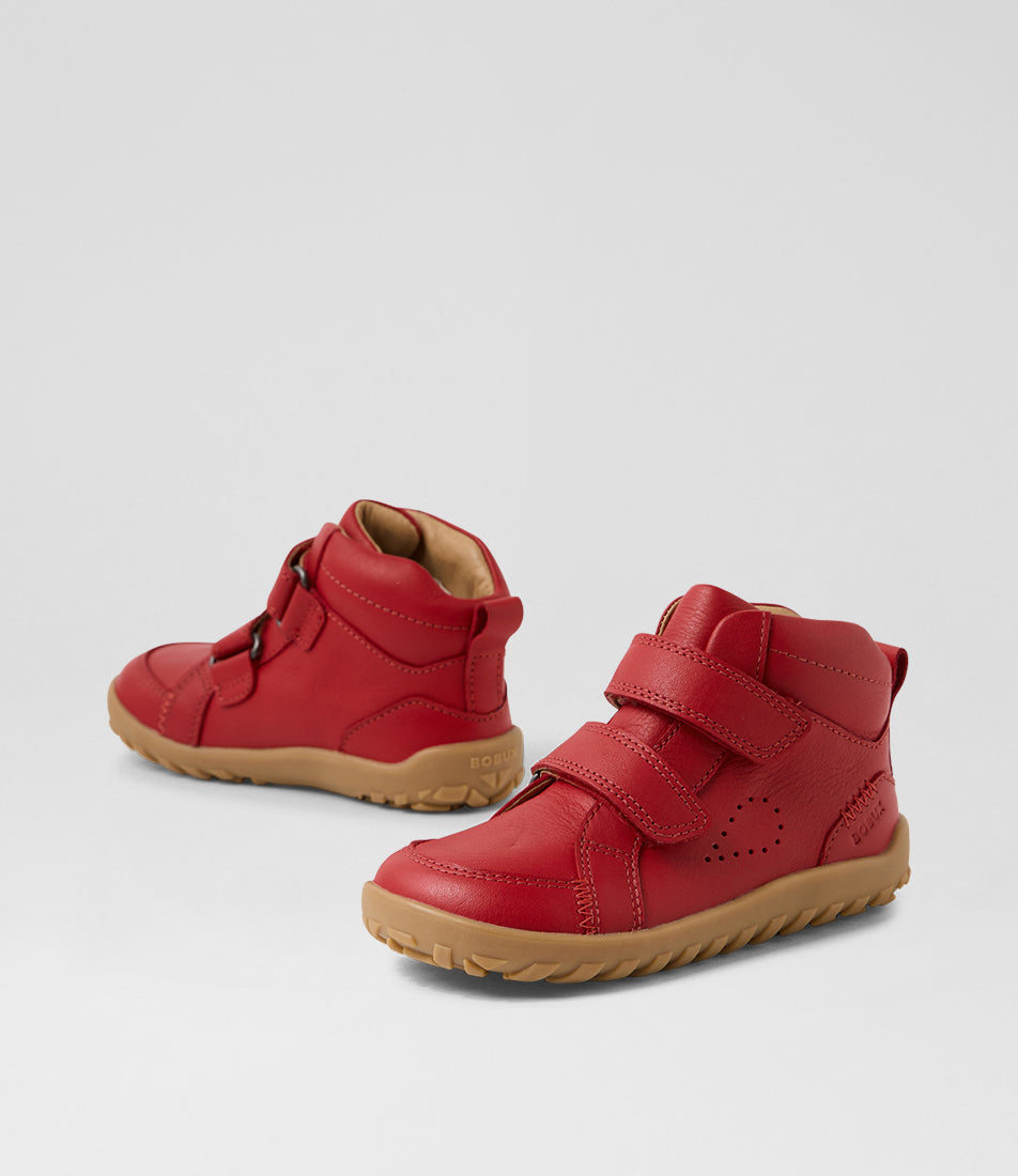 Bobux Ember I-Walk Red Barefoot Ankle Boot