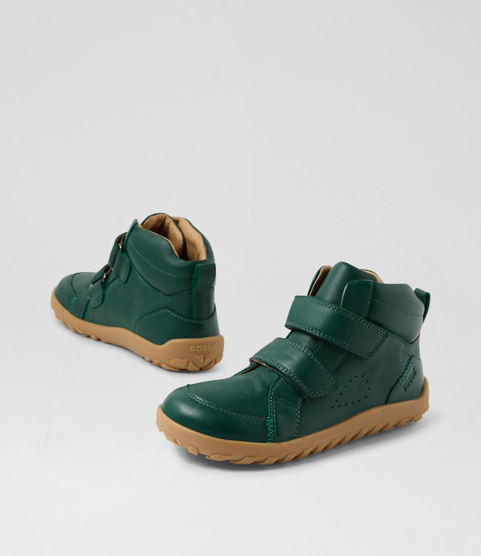 Bobux Ember Kid+ Green Barefoot Ankle Boot