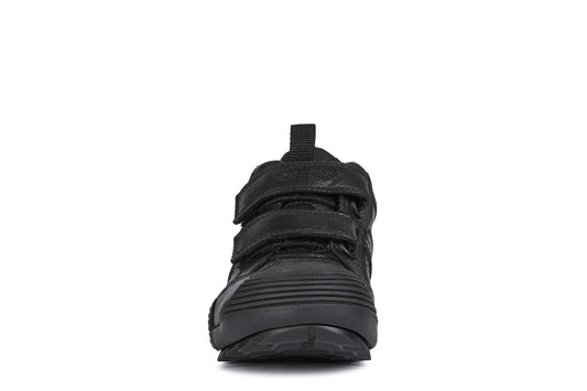 Geox Savage Boys Black School Shoe