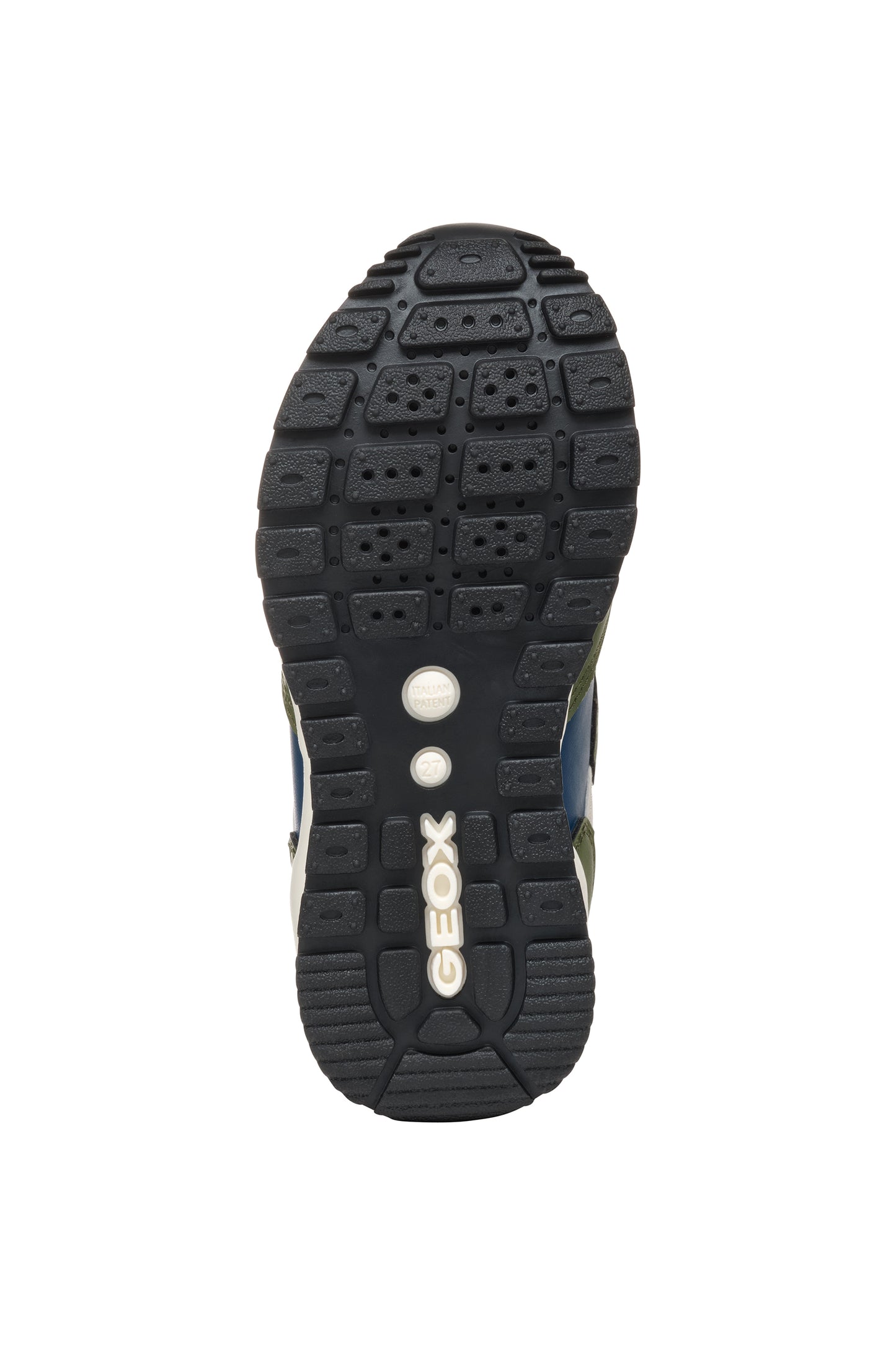 Geox Pavel Boys Military Green Blue Trainer