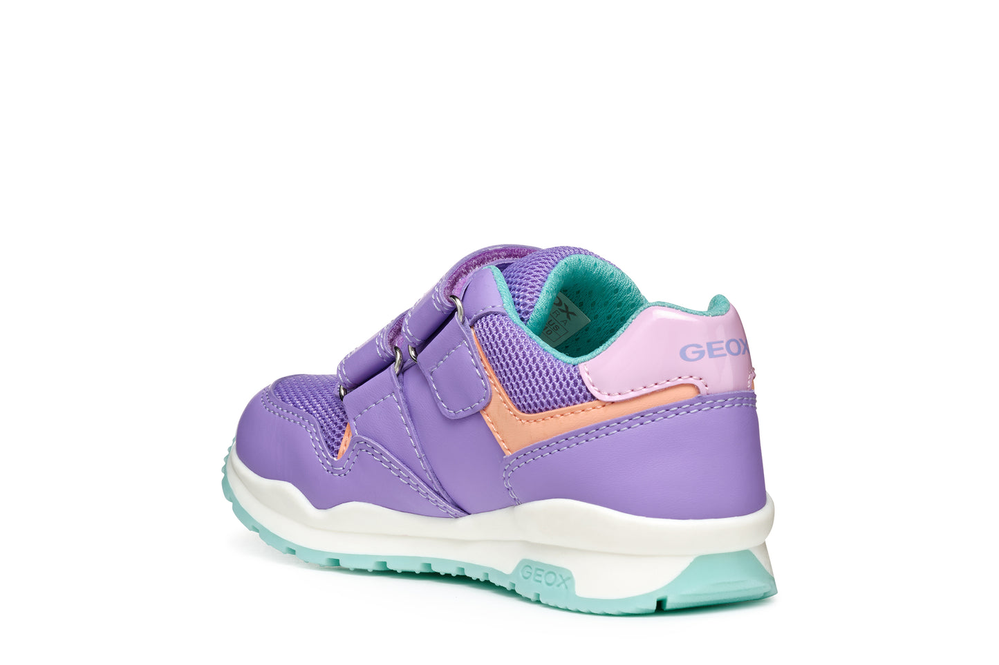 Geox Pavel Girls Lilac Turquoise Trainer