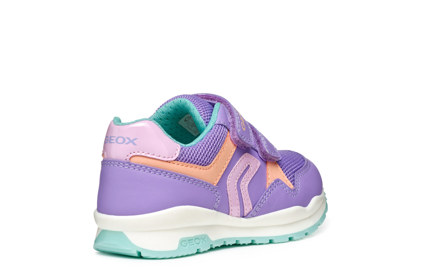 Geox Pavel Girls Lilac Turquoise Trainer