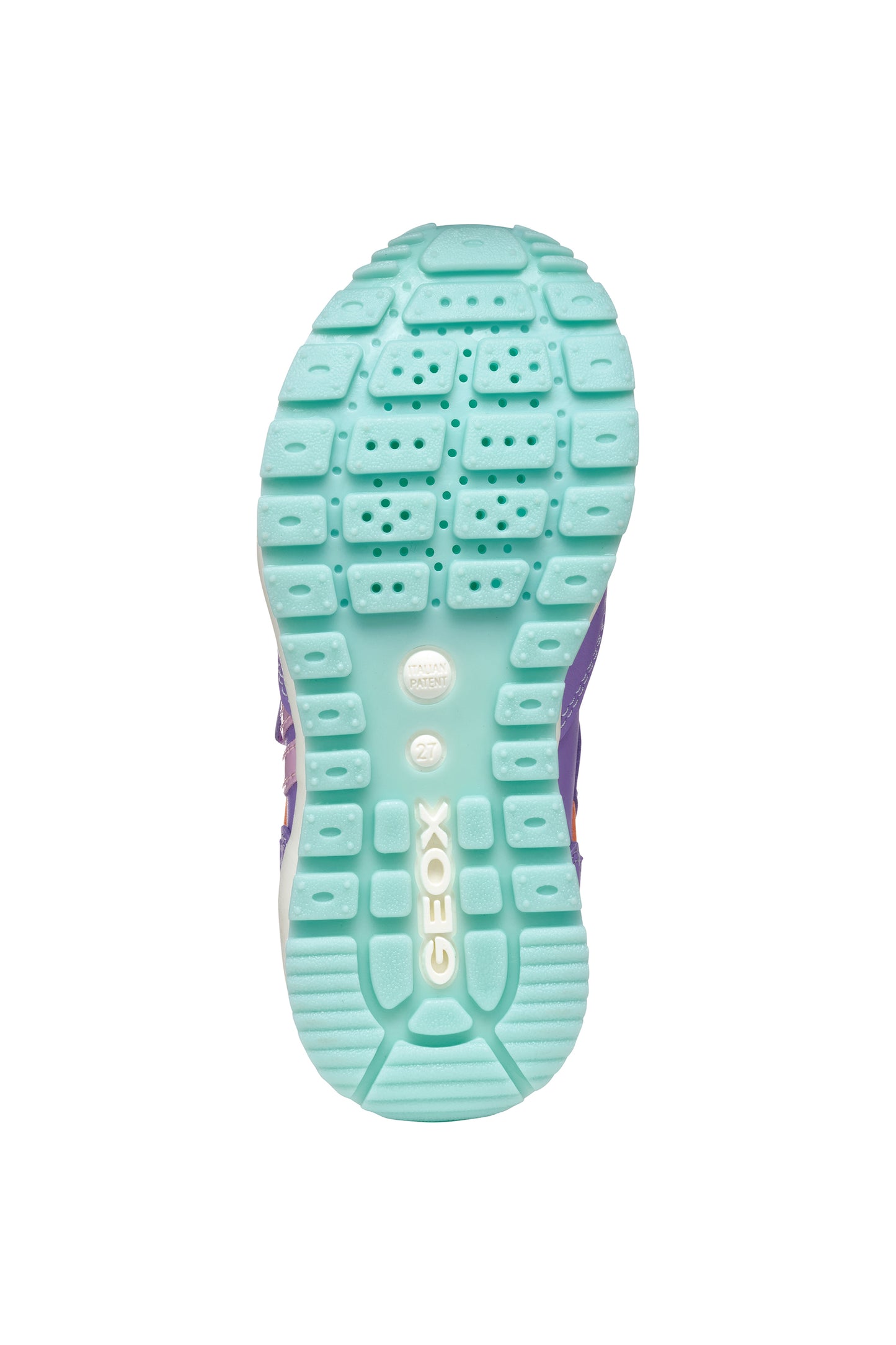 Geox Pavel Girls Lilac Turquoise Trainer