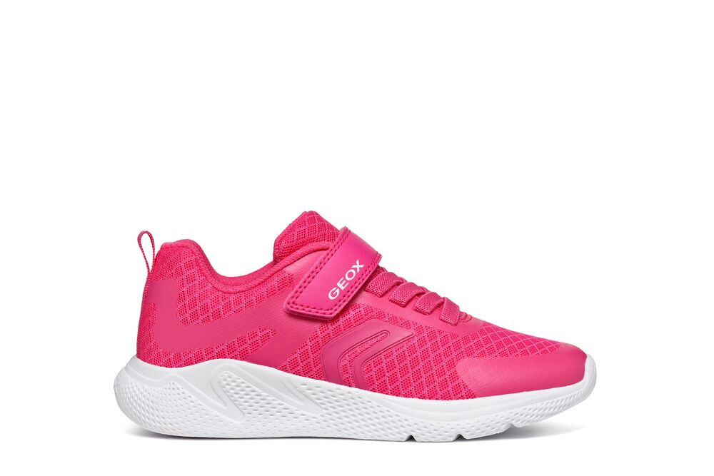 Geox Sprintye Girls Fuchsia Pink Trainer