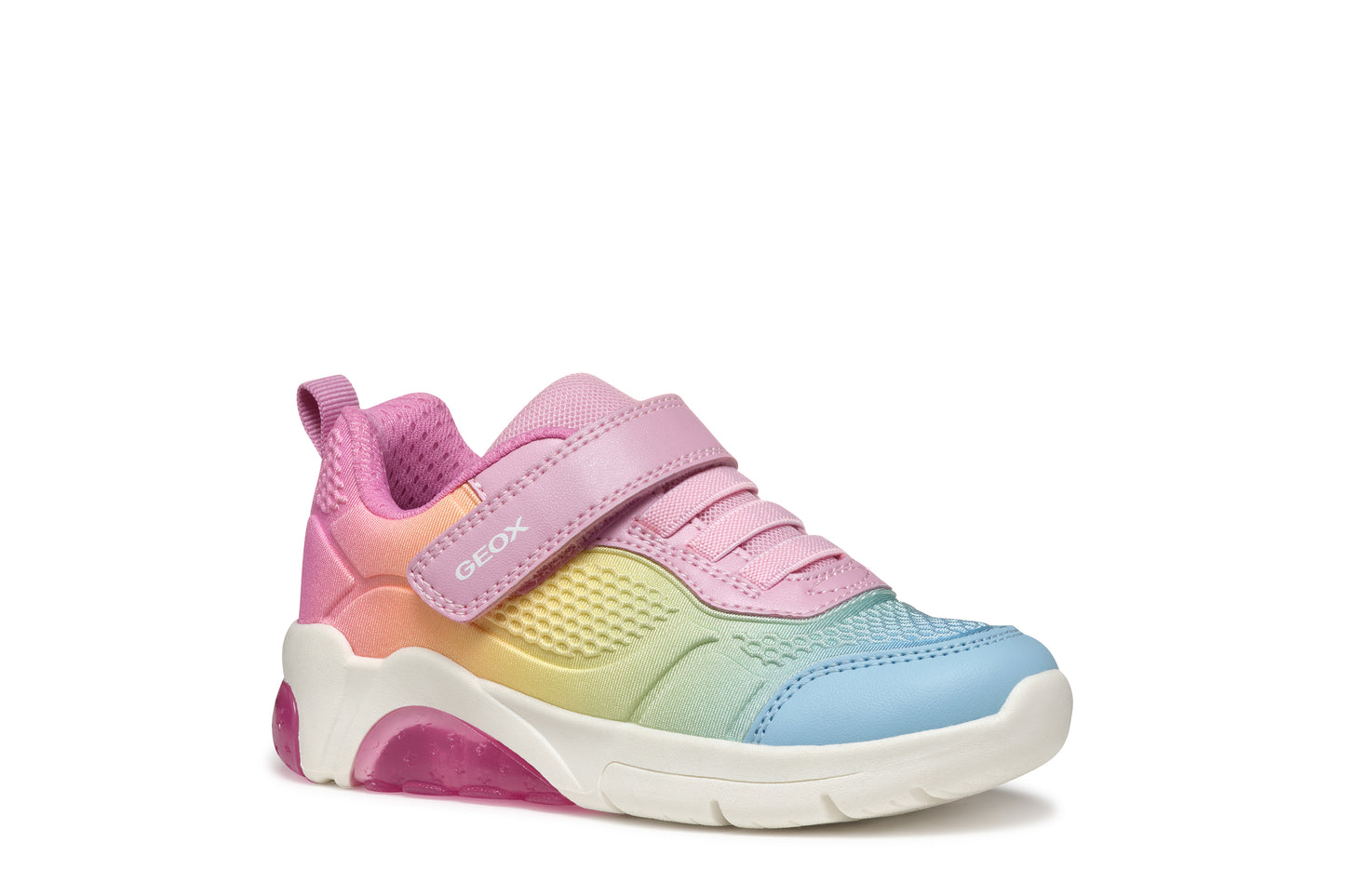 Geox Fadinlight Girls Pink Multicolour Trainer