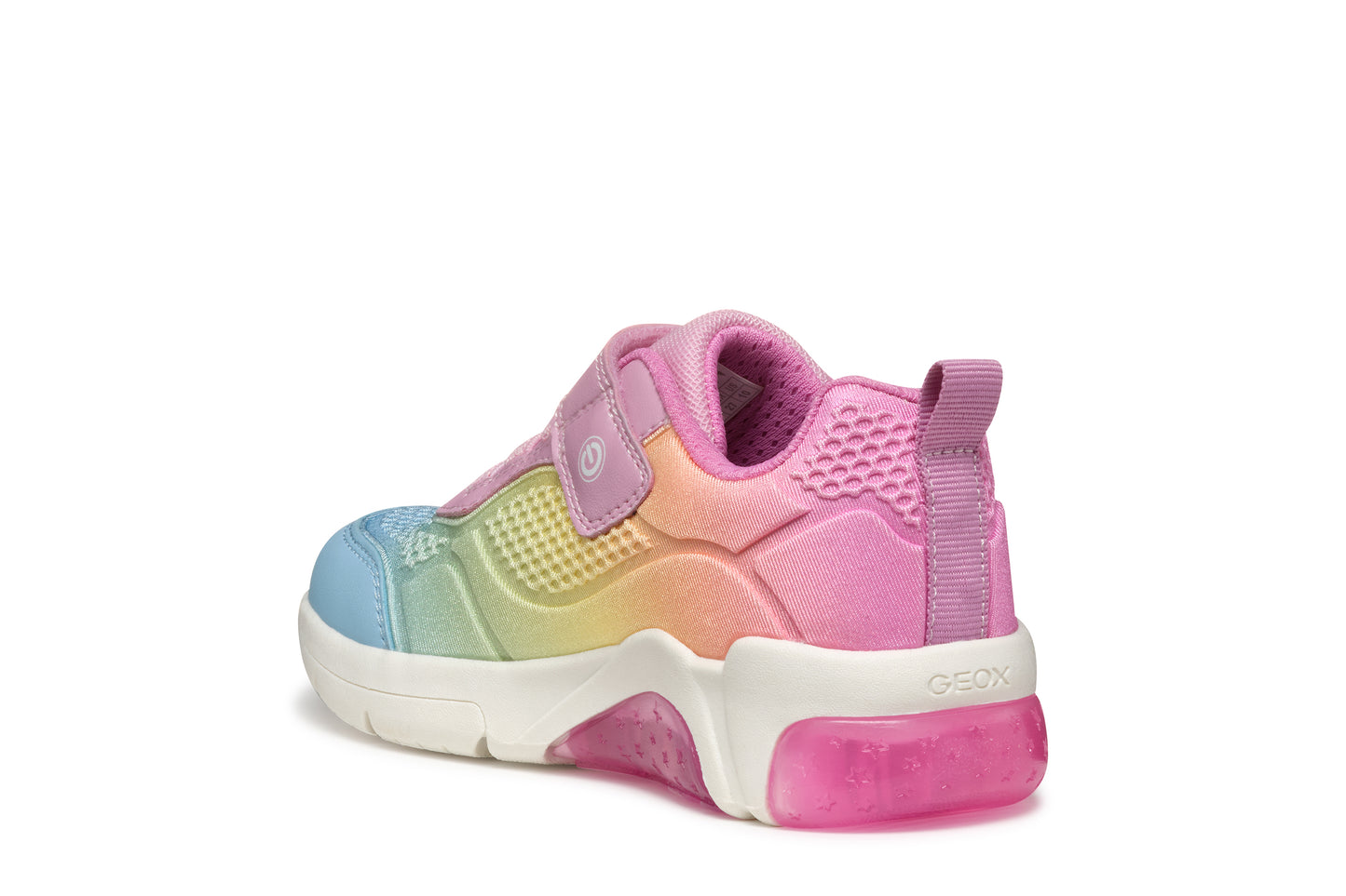 Geox Fadinlight Girls Pink Multicolour Trainer