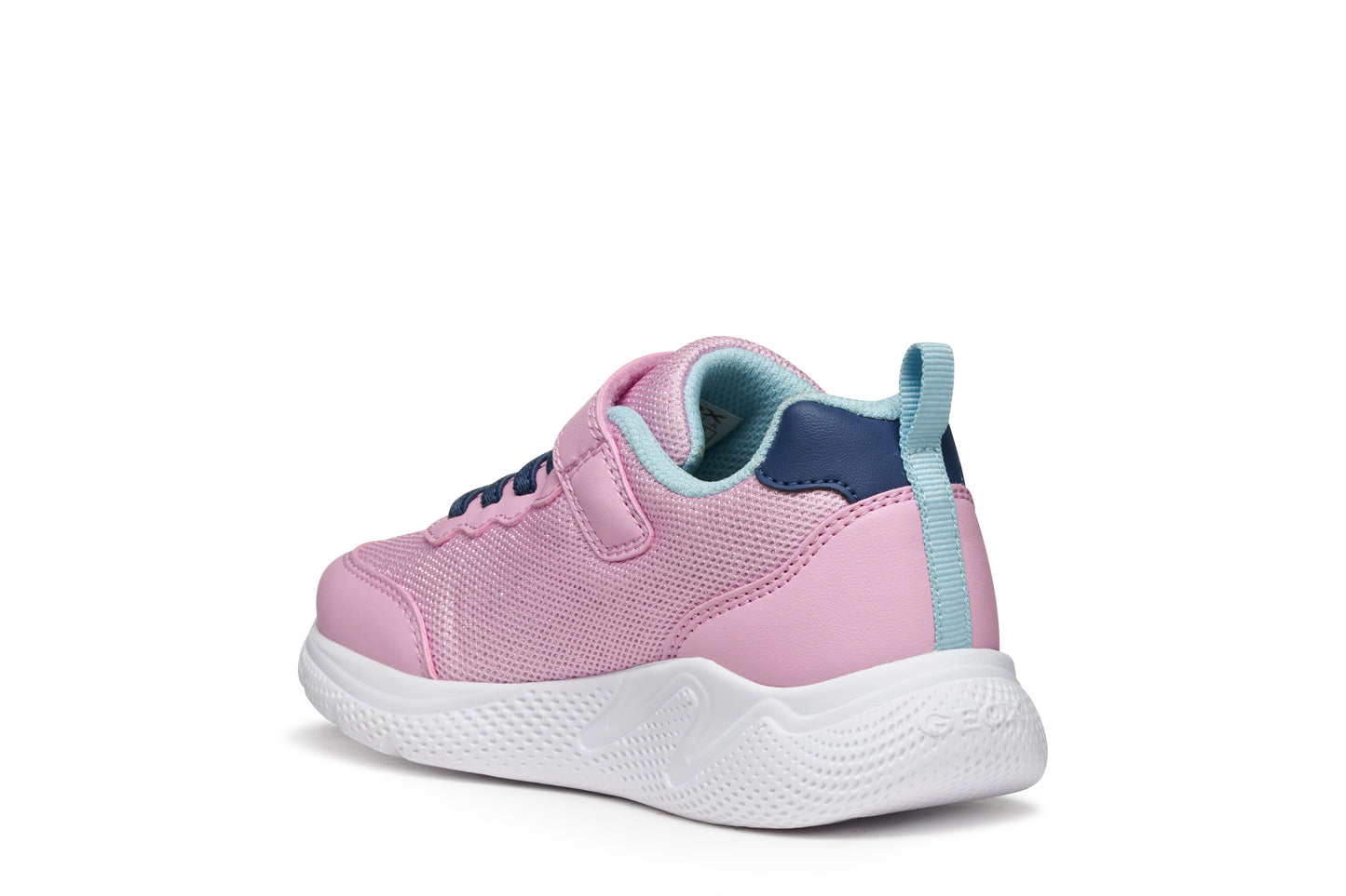 Geox Sprintye Girls Pink Blue Star Trainer