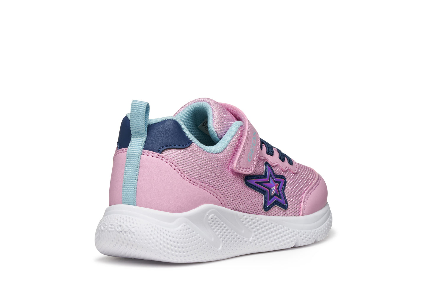 Geox Sprintye Girls Pink Blue Star Trainer