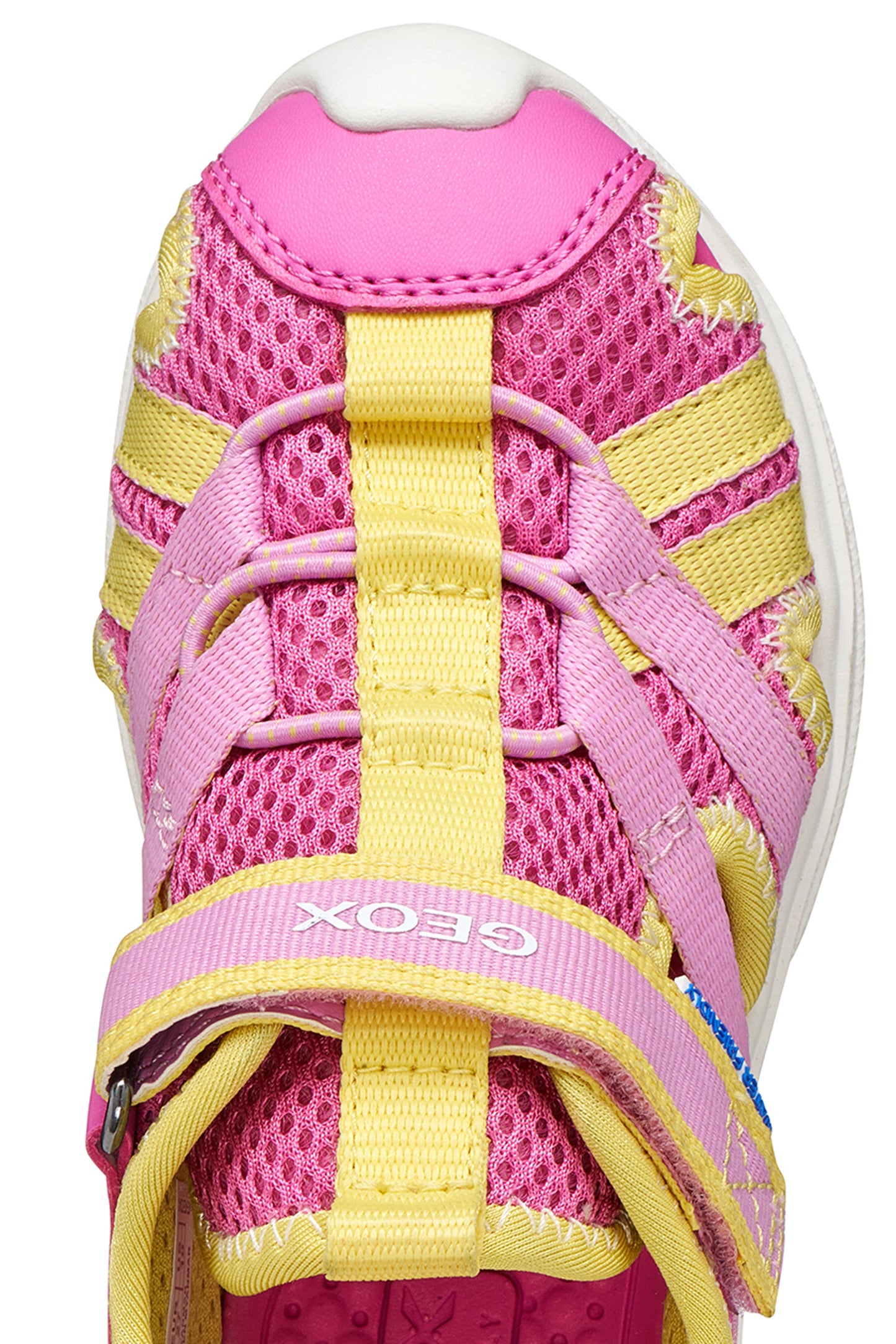 Geox Airadyum Girls Pink/Yellow Closed Toe Sandal
