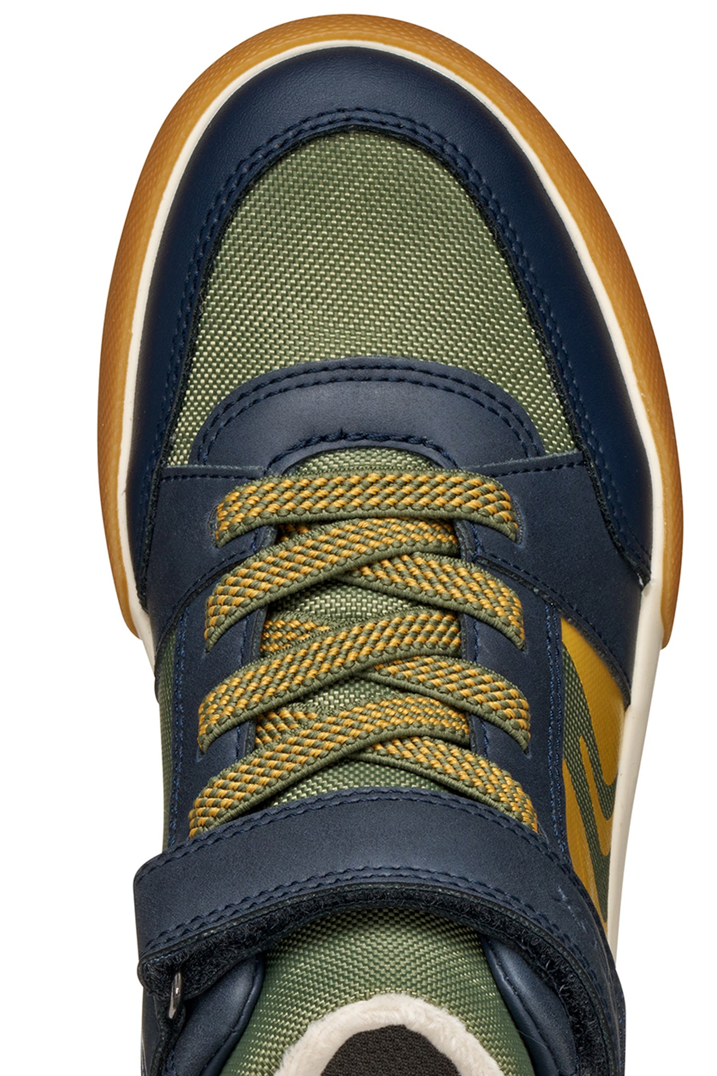 Geox Gisli Boys Green Navy High Top Boot