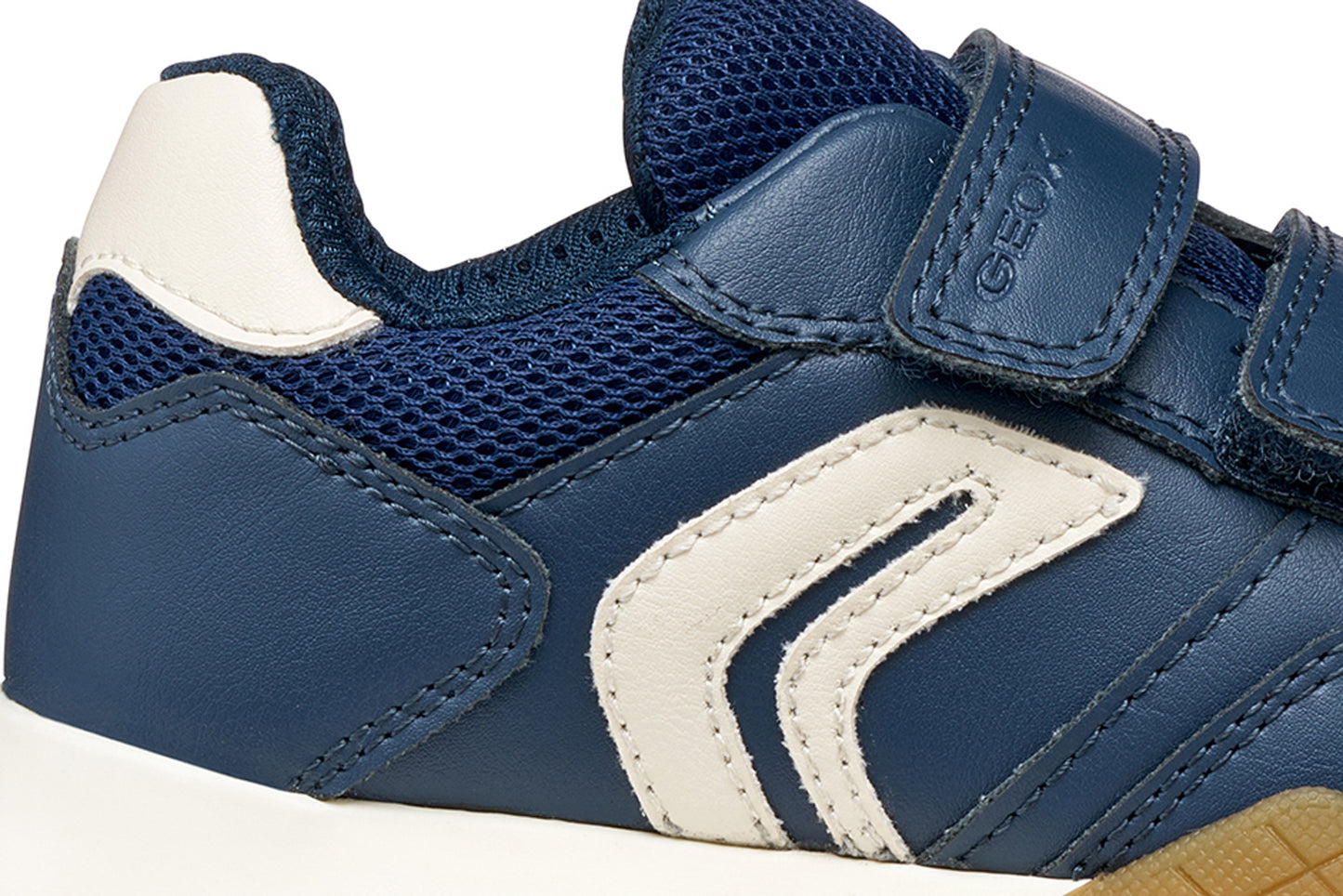 Geox Rann-E Boys Navy Light Ivory Trainer