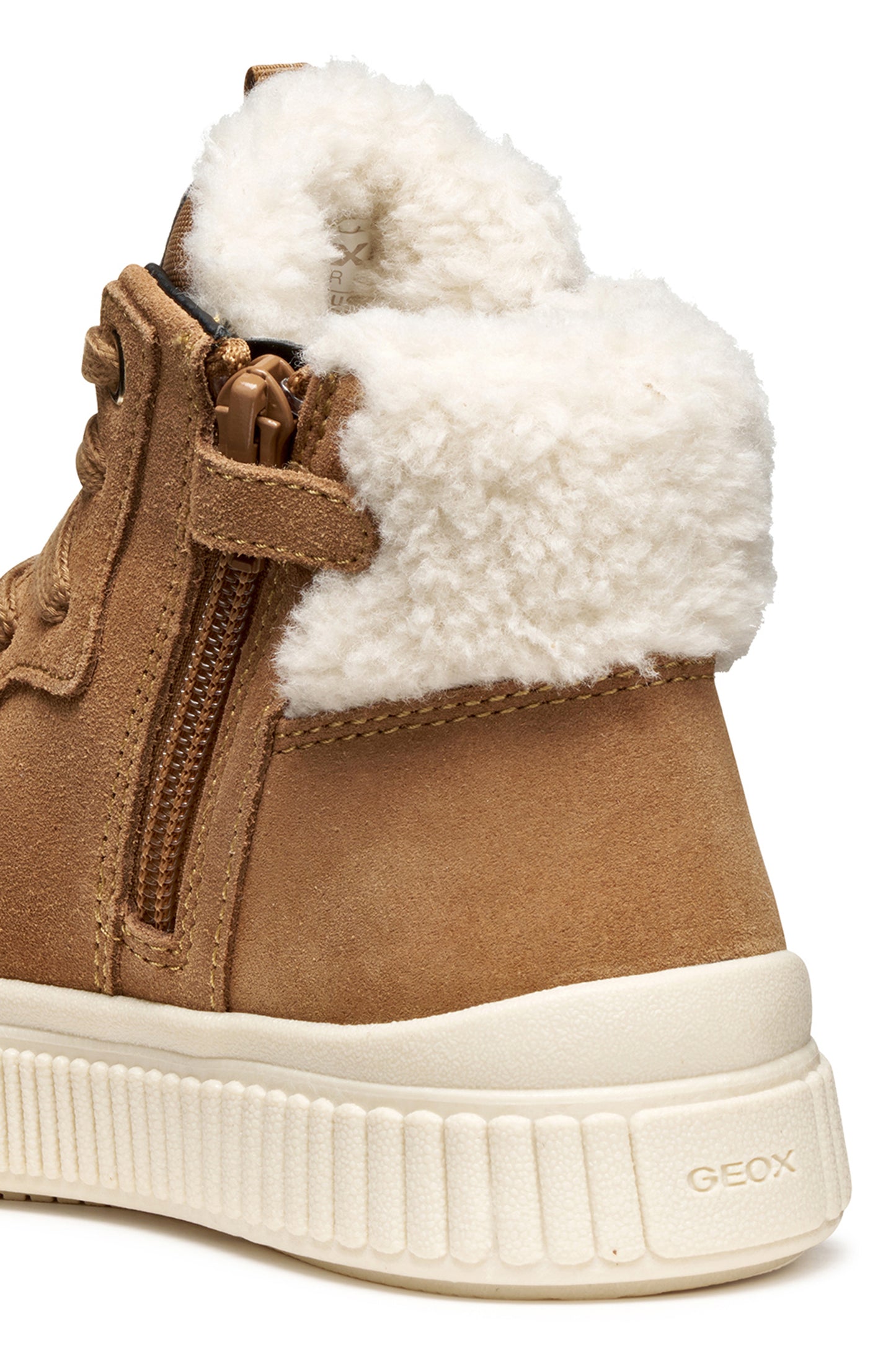 Geox Laquinny Girls Tan Suede Waterproof Warm Boot