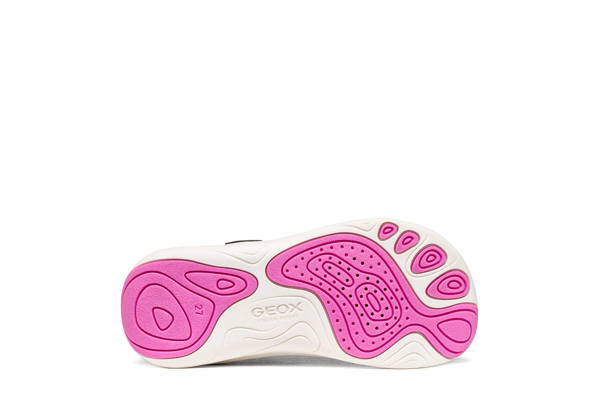 Geox Foot-Run Girls Navy Pink Barefoot Trainer