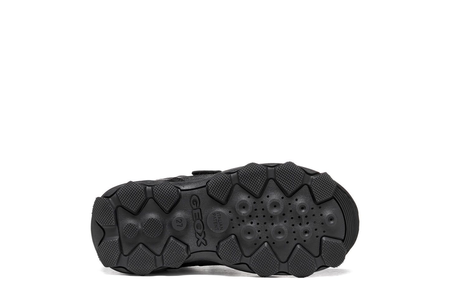 Geox Buller Boys Black School Shoe