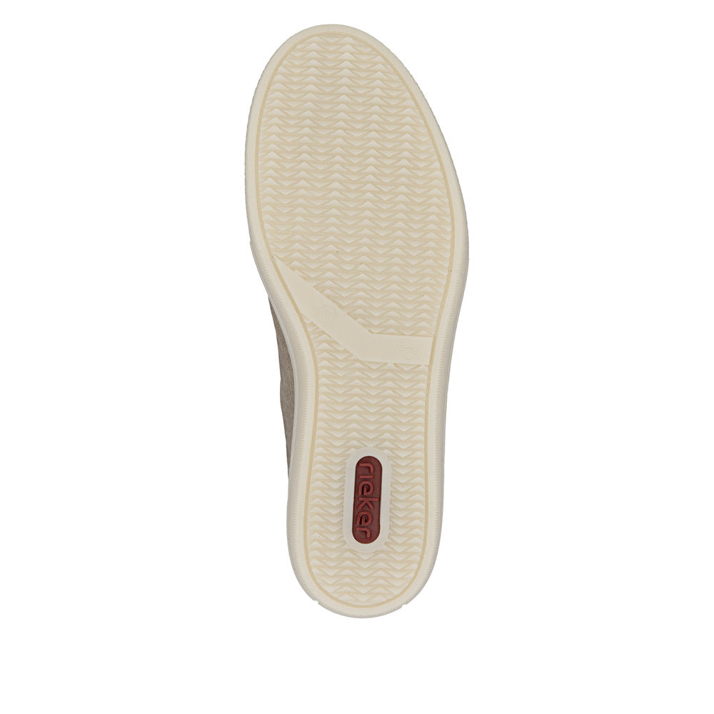 Rieker Sport L590320 Womens Beige Platform Trainer