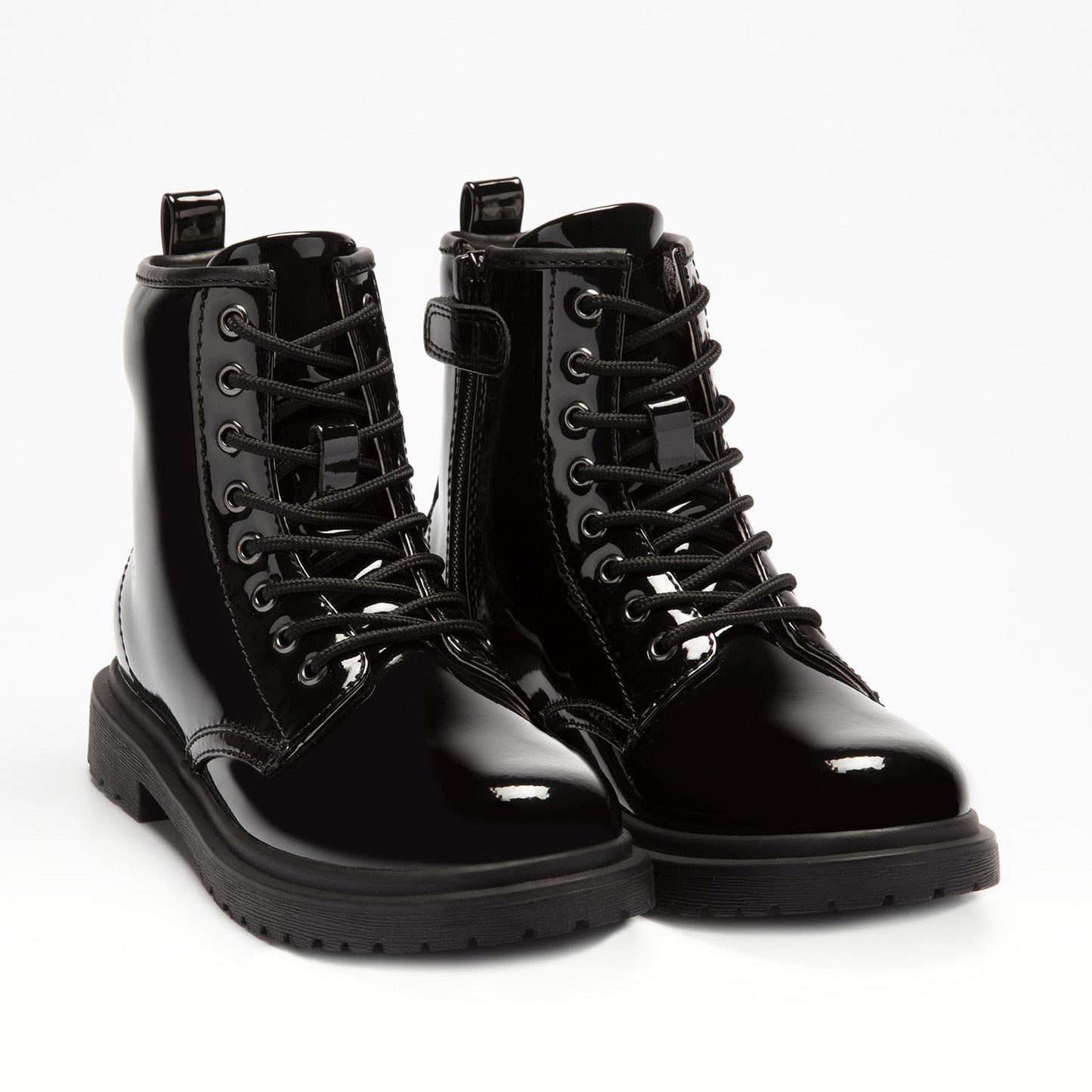 Lelli Kelly Harper Girls Black Patent Lace Ankle Boot