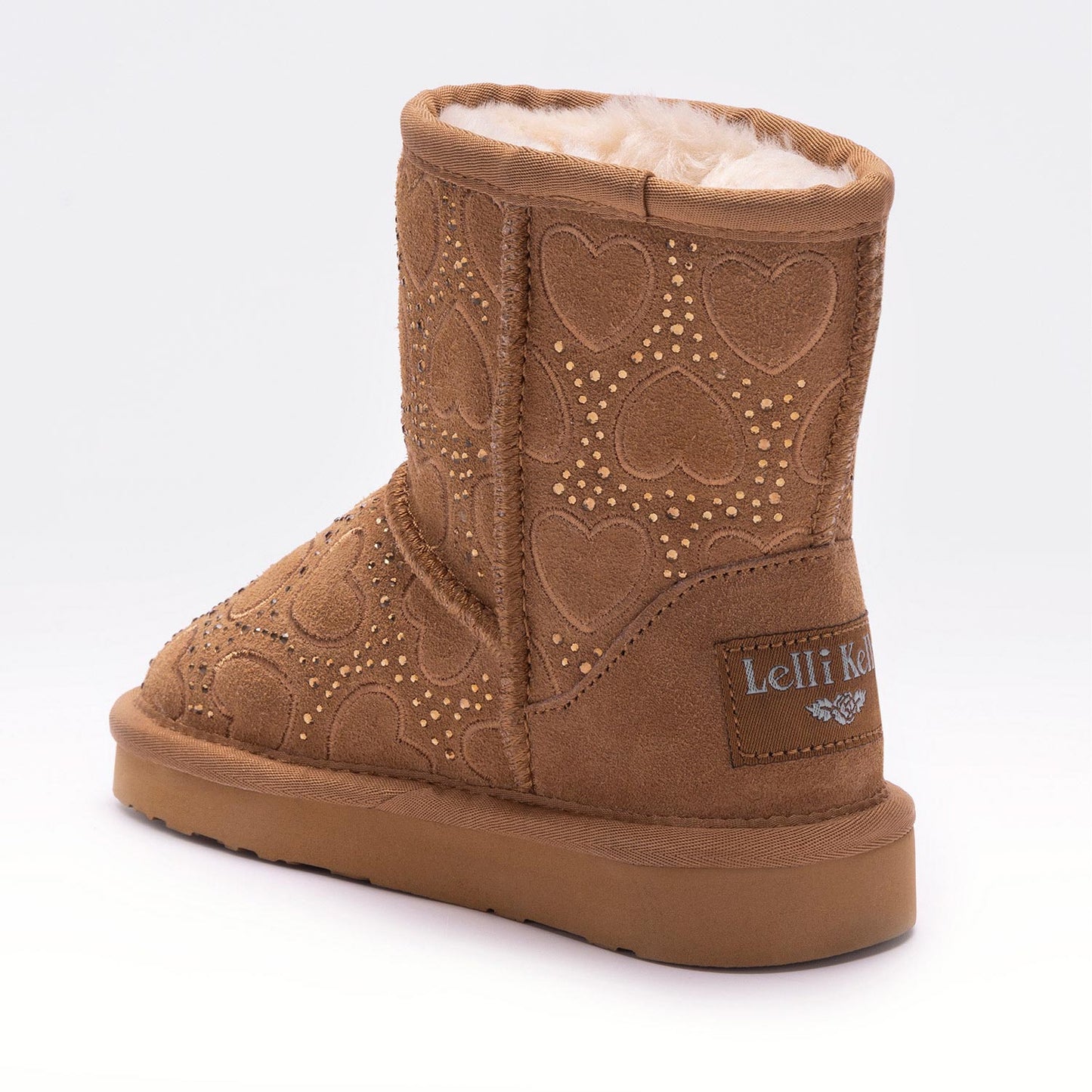 Lelli Kelly Clelia Girls Warm Lined Brown Pull On Boot