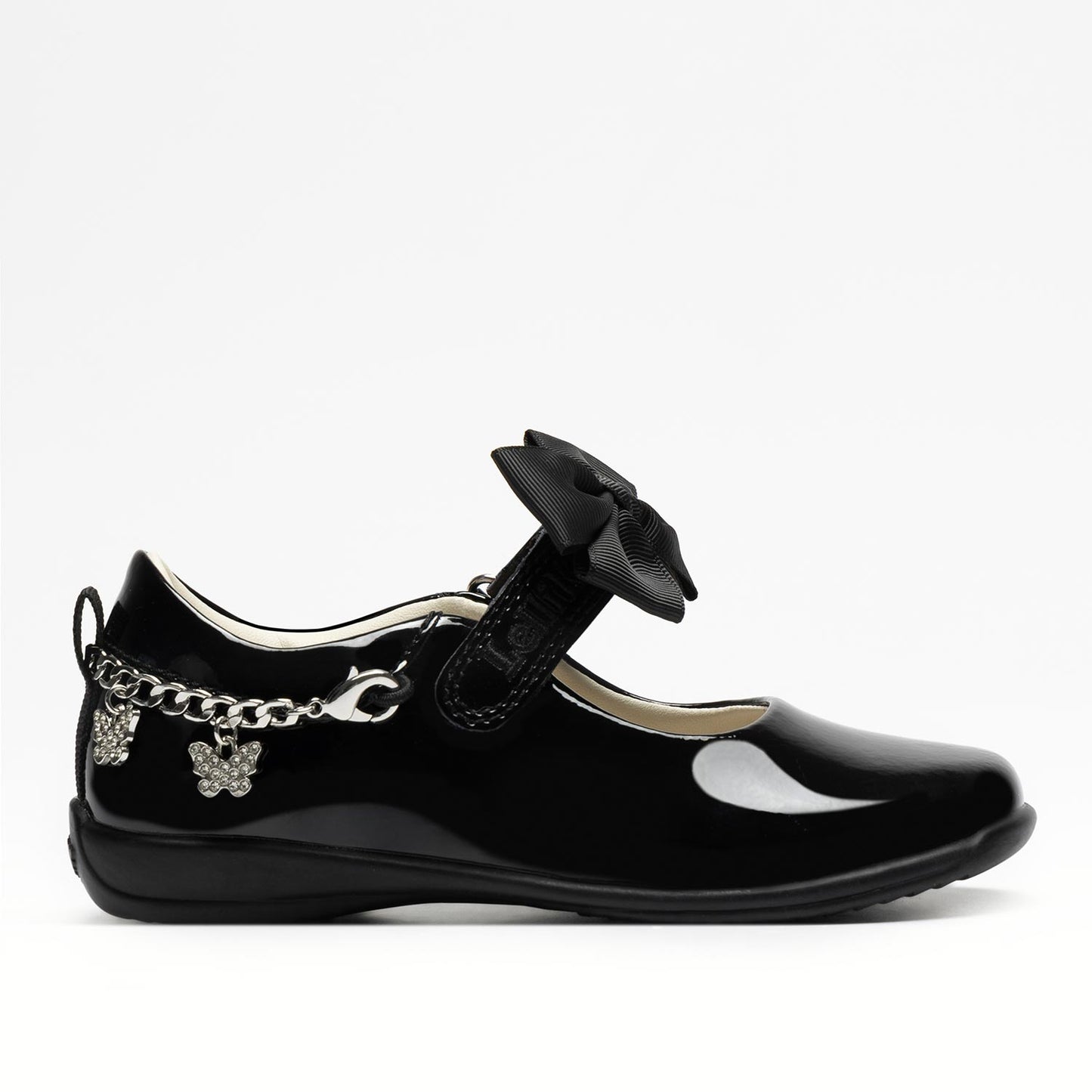 Lelli Kelly Izzy Girls Black Patent Bracelet School Shoe