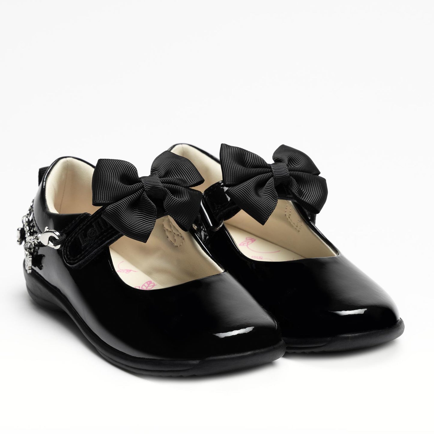Lelli Kelly Izzy Girls Black Patent Bracelet School Shoe