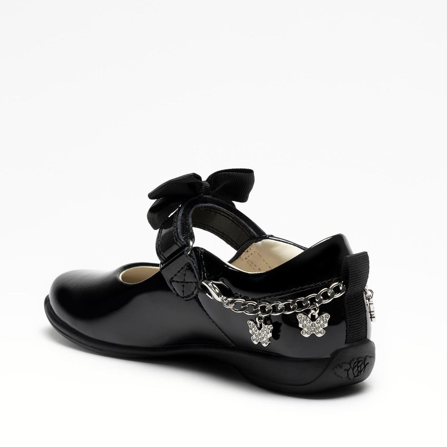 Lelli Kelly Izzy Girls Black Patent Bracelet School Shoe