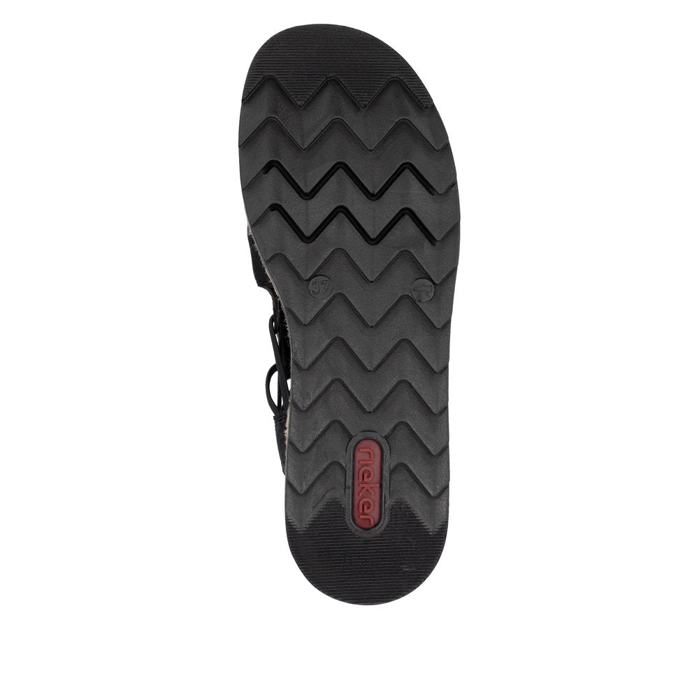 Rieker V797200 Womens Black Extra Coverage Sandal