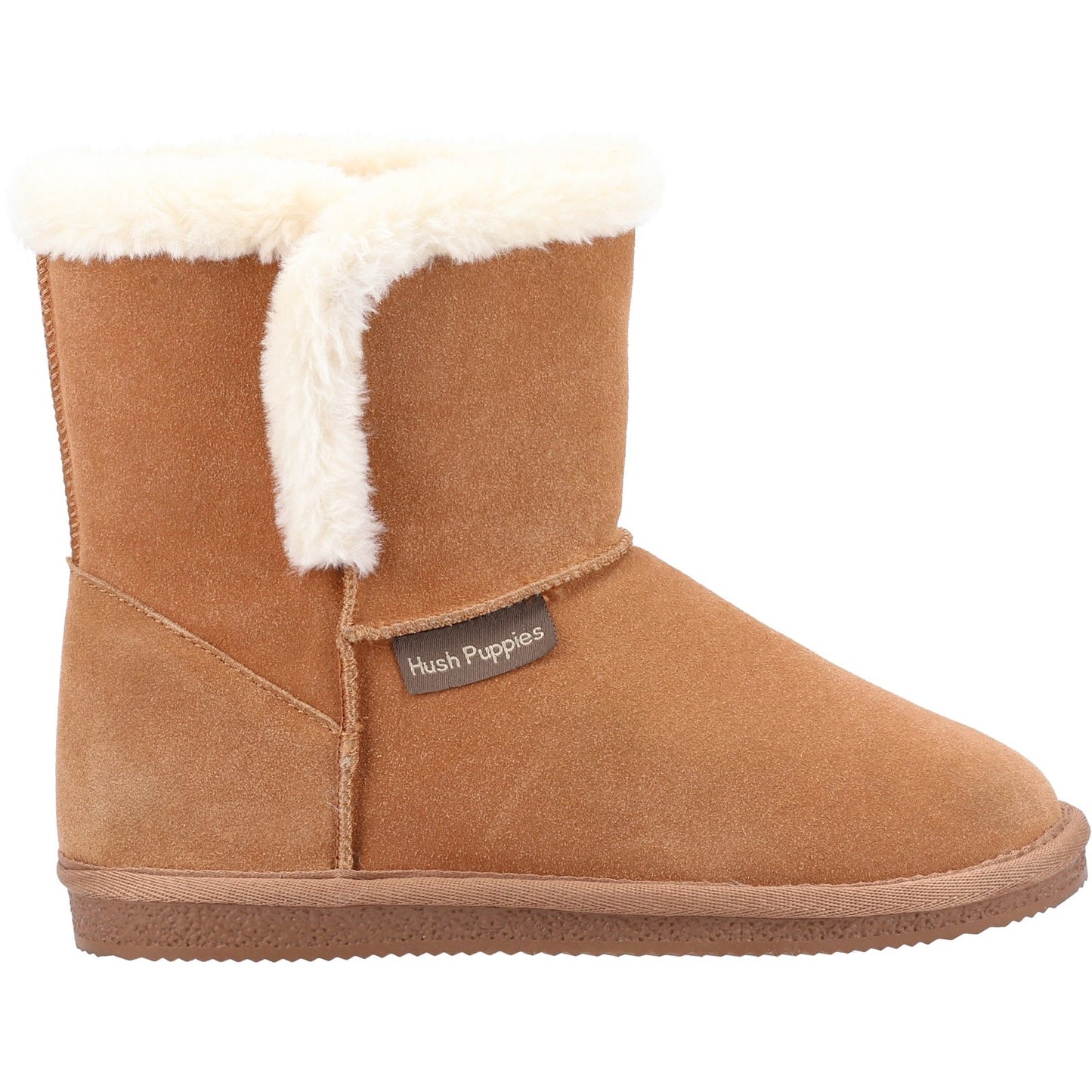 Hush Puppies Ashleigh Womens Tan Slipper Bootie