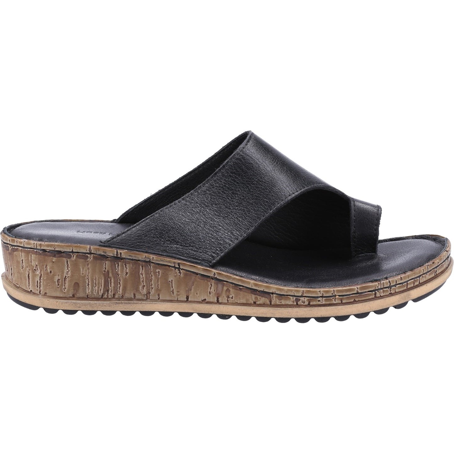 Hush Puppies Elissa Womens Black Toepost Sandals