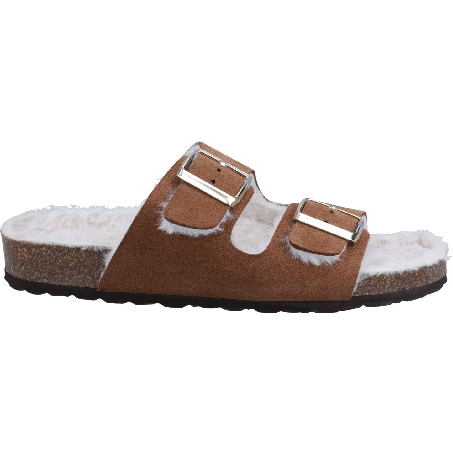 Hush Puppies Jessie Womens Tan Open Mule Slipper