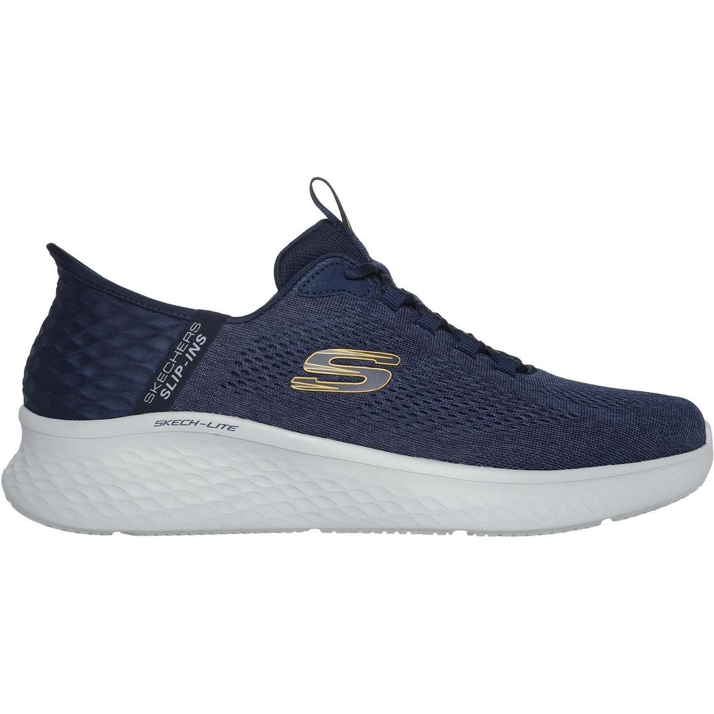 Skechers Skech-Lite Pro Primebase Mens Navy Yellow Trainers
