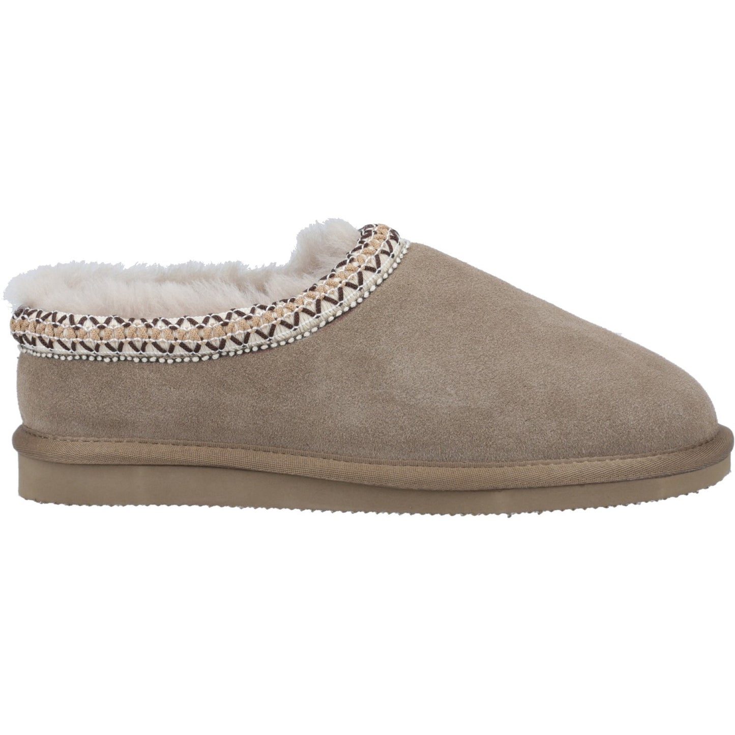 Cotswold Foxmoor Womens Taupe Slippers