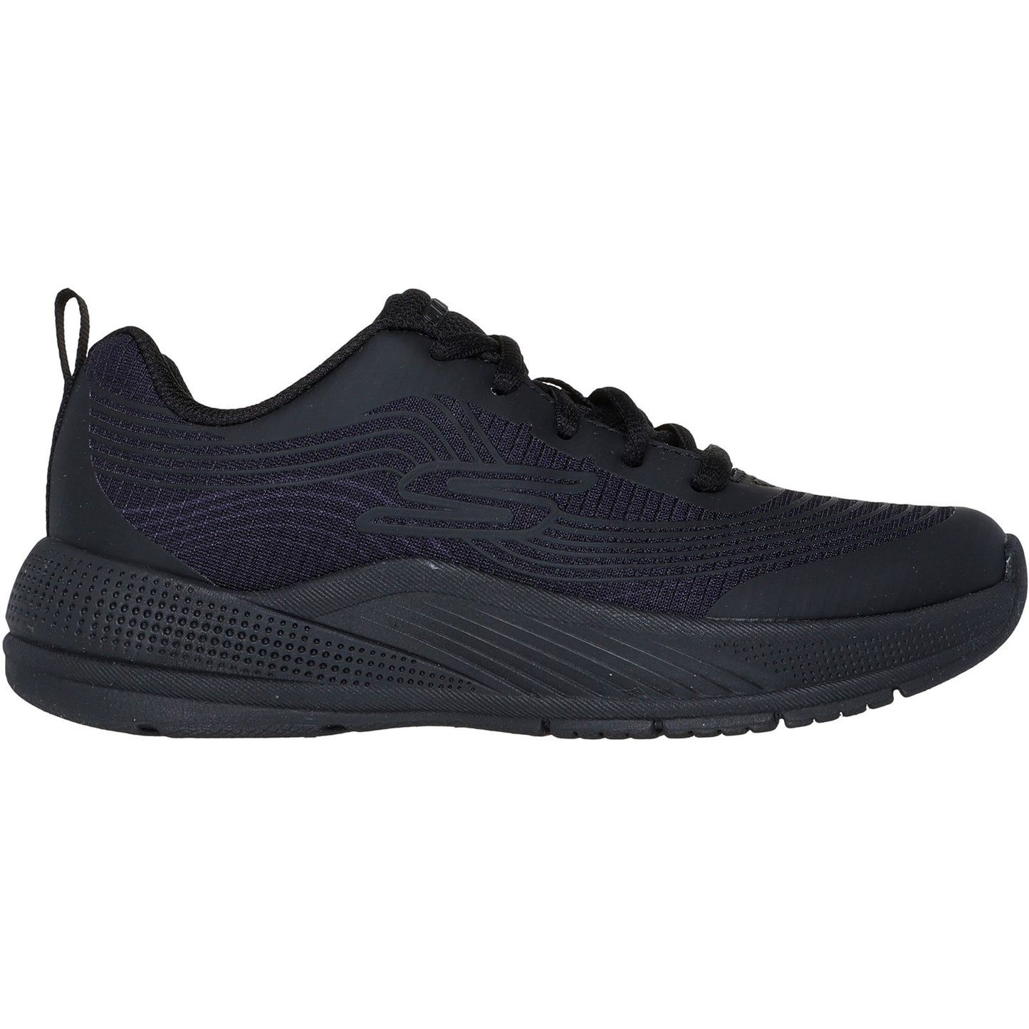 Skechers Microspec Advance Black Trainer