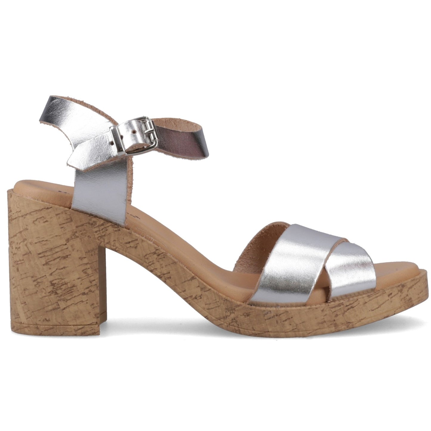 Hush Puppies Georgia Womens Silver Heeled Sandal