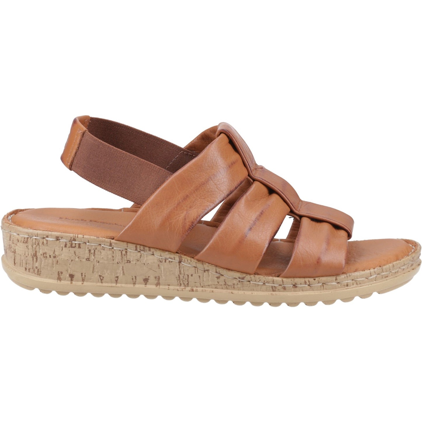 Hush Puppies Eden Wide Fit Womens Tan Sandals