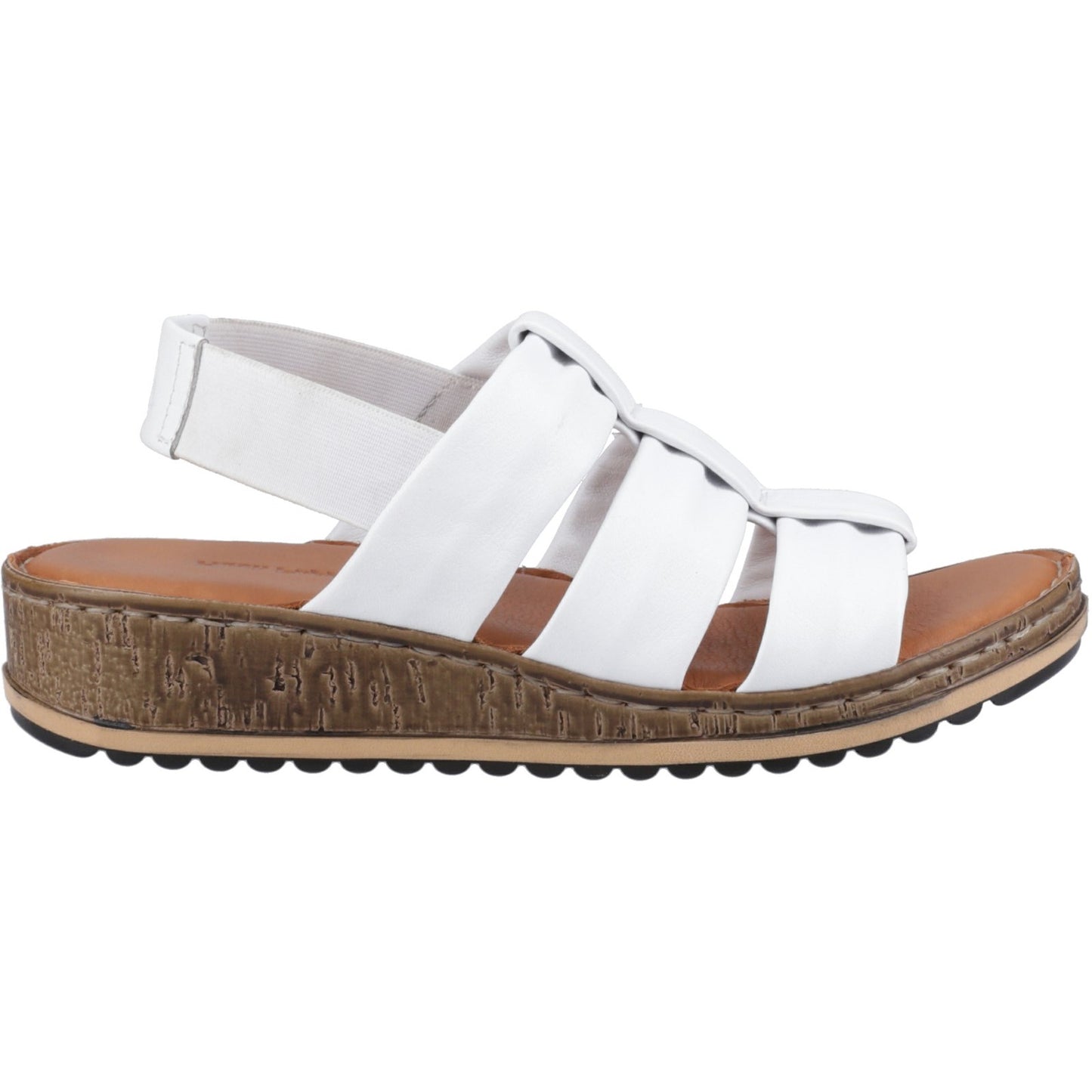 Hush Puppies Eden Wide Fit Womens White Sandals